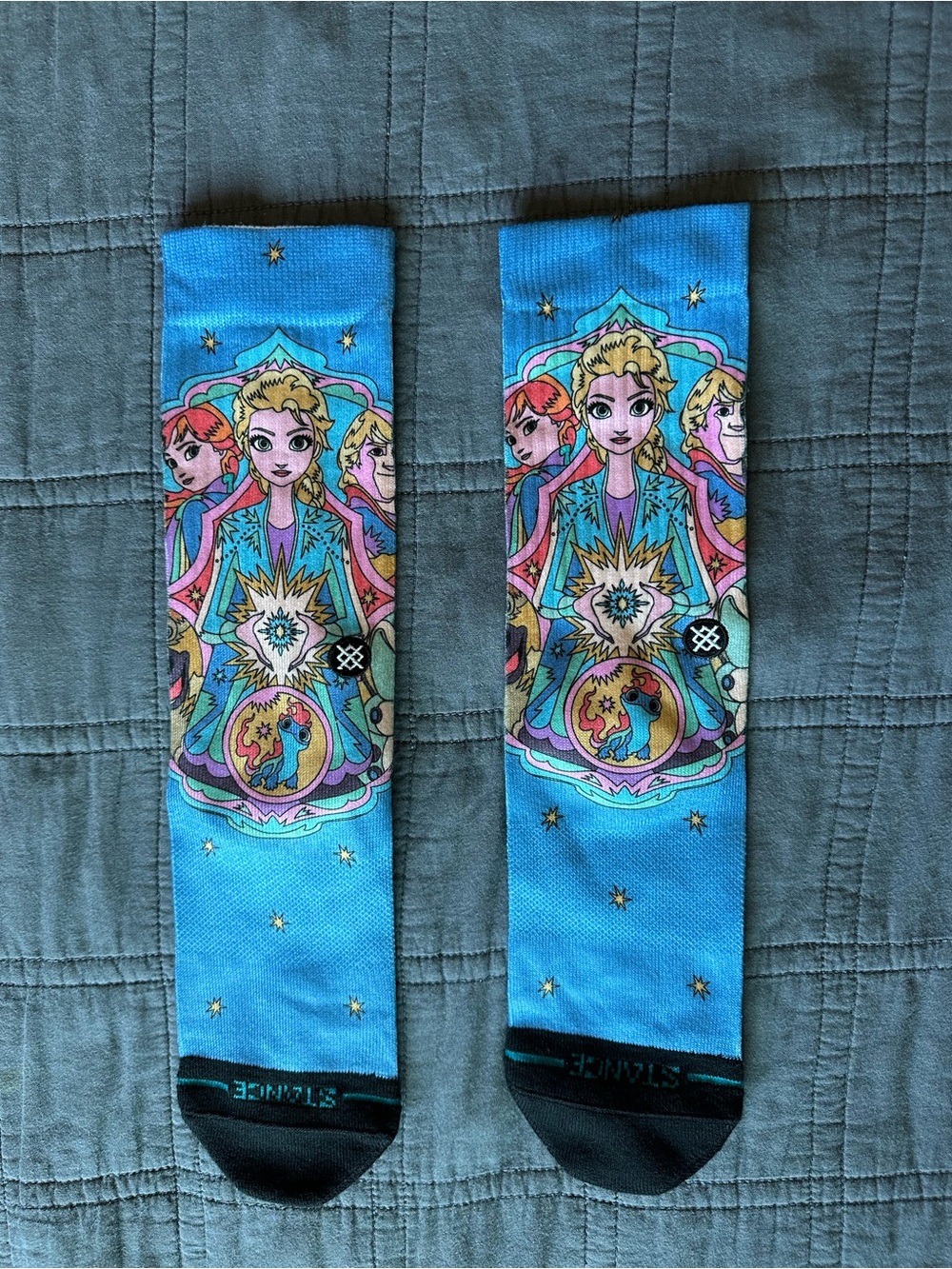 Disney x Stance Elsa Kaleidoscope Frozen Crew Socks Med